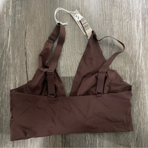 Everlane The Invisible Bra in Dark Tan, Size Large NWT - Picture 2 of 3